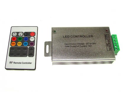 LED ovládanie RGB s DO, DC12V, 3x4A, 20-KEY, RF