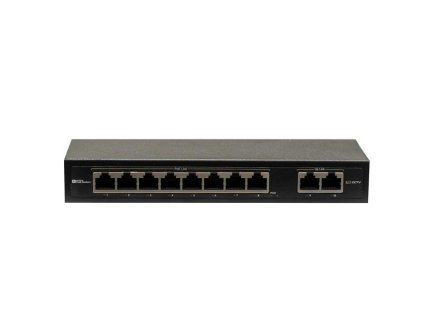 PC Switch TG-SPP08F2F-TA, 8x PoE pasívny 10/100Mbps 802.3af, 2x Uplink 10/100Mbp, bez zdroja