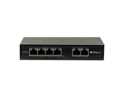 PC Switch TG-SPP04F2F-TA, 4x PoE pasívny 10/100Mbps 802.3af/, 2x Uplink 10/100Mbp, bez zdroja
