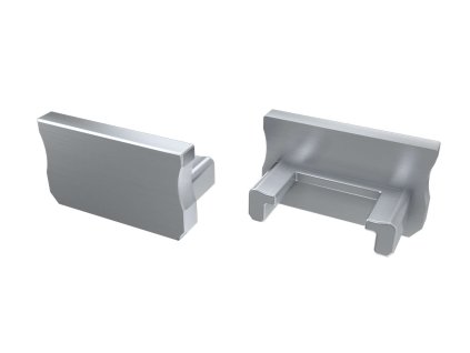 Lumines LED profilová záslepka A, ABS, sivá, 12-0014-01