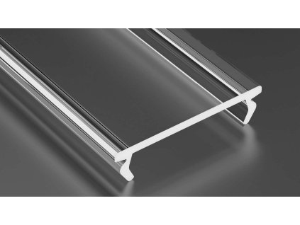 Lumines LED profilový kryt DOUBLE, PMMA, transparentný (Dĺžka 2m)