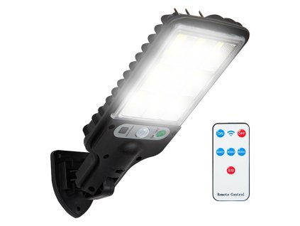 Svietidlo solárne LED, 30W, 6500K, 600lm, IP44, ovládač