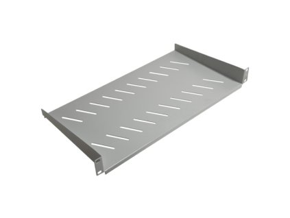 Rack polica 19", 1U, hĺbka 250mm, šedá RAL7035