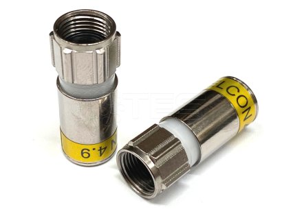 F-konektor RG6, 4,9 - kompresný, CABELCON