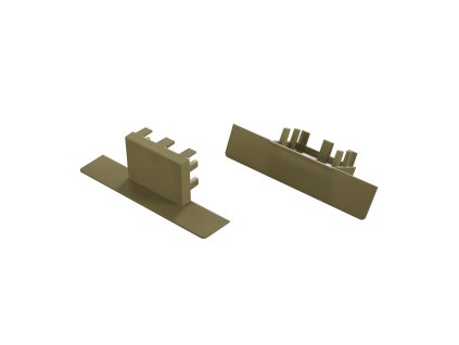 Lumines LED profilová záslepka AKIN, ABS, trstinovo-zelená (RAL 6013)