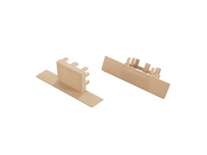 Lumines LED profilová záslepka AKIN, ABS, svetlá slonovina (RAL 1015)