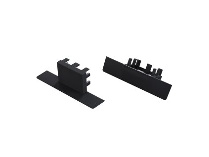 Lumines LED profilová záslepka AKIN, ABS, čierna