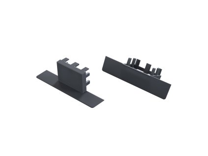 Lumines LED profilová záslepka AKIN, ABS, Rock antracite (RAL 7016)