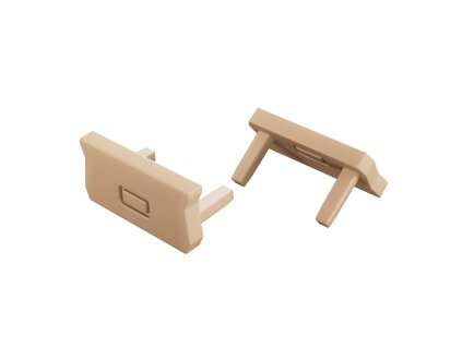 Lumines LED profilová záslepka ATOM, 2in1, svetlá slonovina (RAL 1015)