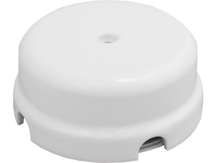 Keramická RETRO spojovacia krabica, biela