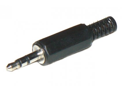 JACK konektor 3.5mm stereo, priamy, plastový