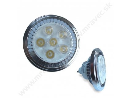 Žiarovka LED AR111, G53, 12V, 6x2W, 60xLED, 3000K, 120*, 640lm, NEXTEC