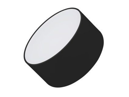 Svietidlo stropné SP RONDO-140B, 230V, LED 18W, 3000K, IP40,1260lm, 100°, čierne, 140x65mm