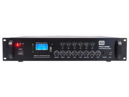 TA zosilňovač PAA6506, USB, SD,FM tuner, 6-zónovy, 650W, 100V