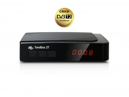 DVB-T/C prijímač AB tereBox 2T HD,  HEVC (H.265), 1080p