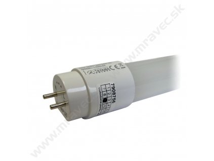 LED trubica 1200x30mm, 18W, biela 4000K, 2300lm, sklenená, mliečna, jednostranné zapojenie