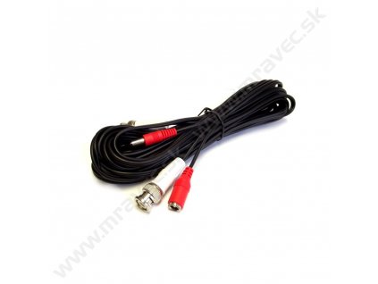 Šnúra BNC k + DC 2.1mm k /BNC k + DC 2.1mm z, 7.5m