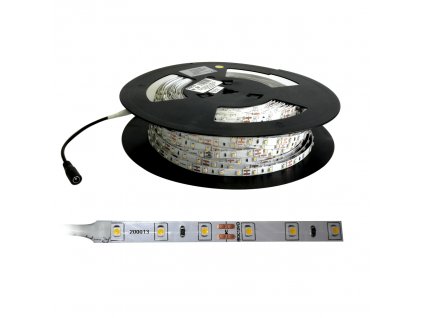 LED pásik 3528, biela-3000K, 12V, 9.6W/1m, 120 diód/1m, balenie 25m, SMD IP20, biely podklad