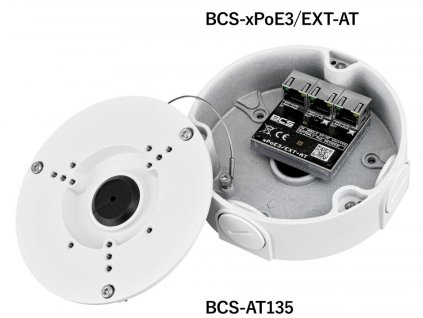 BCS BASIC switch PoE, 3x port, 10/100Mb/s, napájaný z PoE (max.50W)