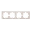 SIMON Basic Neos, rámček 4x, biely, BMRC4/11