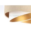 Luster závesný 060-018- 50cm, farba béžovo-biela/zlatá, 230V, E27