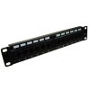 Rack patch panel 12-port, UTP6, 1U, 10", konektory krone