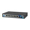 BCS BASIC switch PoE, 8x port 10/100/1000Mbps, 2x UPLINK 10/100/1000Mbps