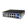 BCS BASIC switch PoE 8x port 10/100/1000Mbps, 2x UPLINK 10/100/1000Mbps