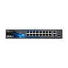 BCS BASIC switch PoE 16x port 10/100Mbps, 2x UPLINK 10/100/1000Mbps