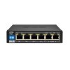 BCS BASIC switch PoE, 4x port 10/100/1000Mbps, 2x UPLINK 10/100/1000Mbps