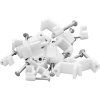 PVC úchyt kábla s klincom 4mm, 100ks
