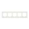 SIMON 55 rámik 5x, IP20/IP44, biela-matná TR5/111