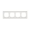 SIMON 55 rámik 4x, IP20/IP44, biela-matná TR4/111