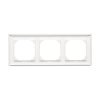 SIMON 55 rámik 3x, IP20/IP44, biela-matná, TR3/111