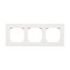 SIMON 55 rámik 3x, IP20/IP44, biela-matná, TR3/111