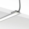 Kluś LED profilová záslepka MICRO-NK-OTW, C24346L01TW, s otvorom, strieborná