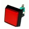 Tlačidlo panel.podsv.štvorec 50x50mm,červené