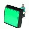 Tlačidlo panel.podsv.štvorec 50x50mm,zelené