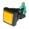 Tlačidlo panel.podsv.štvorec 32x32mm,žlté