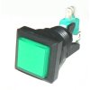 Tlačidlo panel.podsv.štvorec 32x32mm,zelené