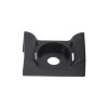 PVC úchyt pre sťahovací pásik 2.4x4.8mm, čierny, 100ks