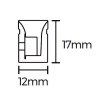 LED neonflex 12x17mm, 24V, 4000K, 9.6W/m, 520lm, 2835, IP67