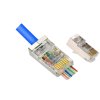 RJ konektor 8P8C, RJ-45 FTP, CAT6, drôt, priechodný
