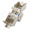 RJ zdierka panelová, CAT5E, STP, RJ45, samorezná, DATAWAY