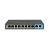 BCS BASIC switch PoE, 8x port 10/100Mbps, 2x UPLINK 10/100Mbs