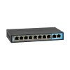 BCS BASIC switch PoE, 8x port 10/100/1000Mbps, 2x UPLINK 10/100/1000Mbps
