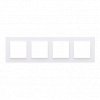 SIMON 10 rámik 4x, biely, CR4/11