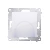 SIMON 54 kryt - káblová vývodka, biela, DPK1.01/11