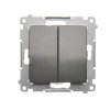 SIMON 54 vypínač č.5, 16AX 230V, antracitová, DW5A.01/48