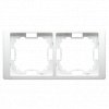 SIMON Basic Neos, rámček 2x, biely, BMRC2/11